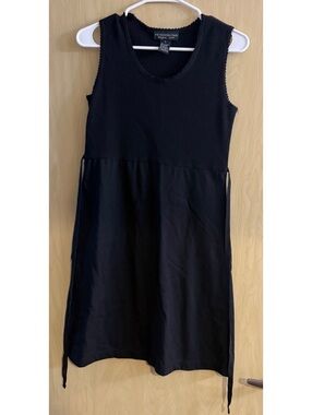 Metropolitan New York 1001 sleeveless baby doll dress Waffle knit bodice size S